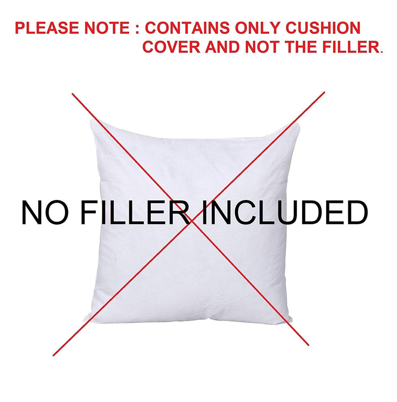 HOMECROWN Soft Velvet Fur Cushion Covers - 16 X 16 Inch, Set of 5, White,250 Threadcount