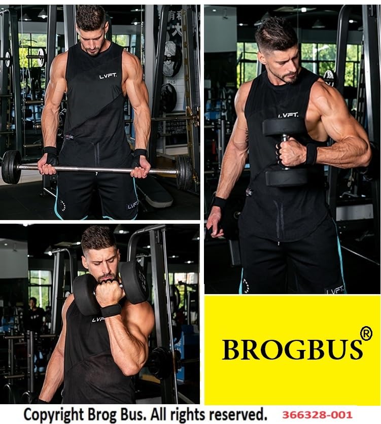 BROGBUS Neoprene Weight Lifting Workout Gym Gloves With Wrist Support For Men And Women (Large, Black)