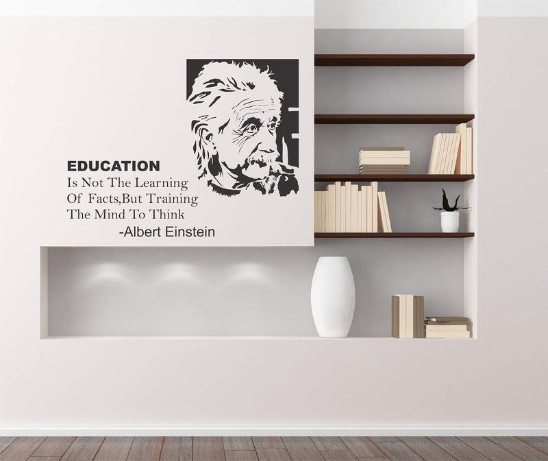 Tuffuk Albert Einstein Large Vinyl Wallstickers for Home Decorations(60 cm x 40 cm)4TZ087