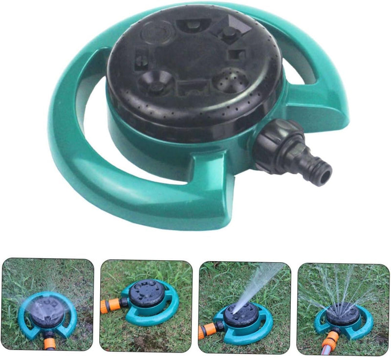 OUTO Garden Sprinkler 8 Spray Patterns Large Area Coverage Adjustable Water Pressure Sprayer for Watering Plants Park Outdoor Lawn Yard Irrigation System