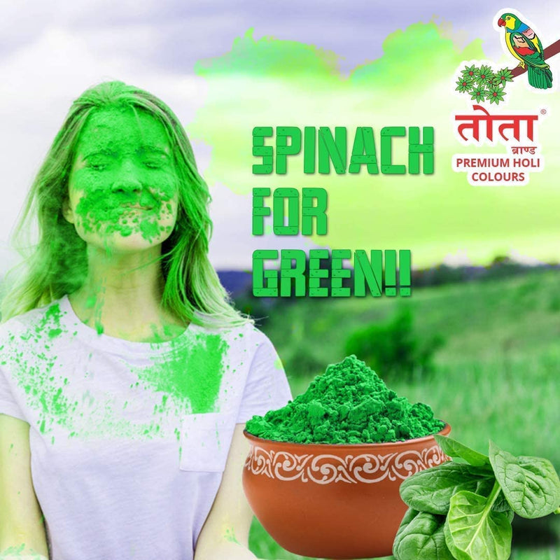 PRINT BHARAT Herbal Gulal Powder Set, 3 Colours with Container, Natural Holi Colours 100% Natural Holi Festivals Colors Herbal Gulal Powder Box in 3 Pc (Box 1)