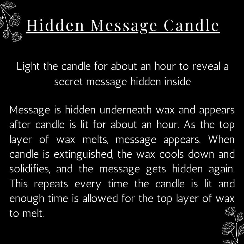 AGEE Surprise Birthday Scented Candle | Hidden Message Reveal | 100% Soy Wax | Eco-Friendly | Minimal Soot | Vanilla Scented | Birthday Gifting