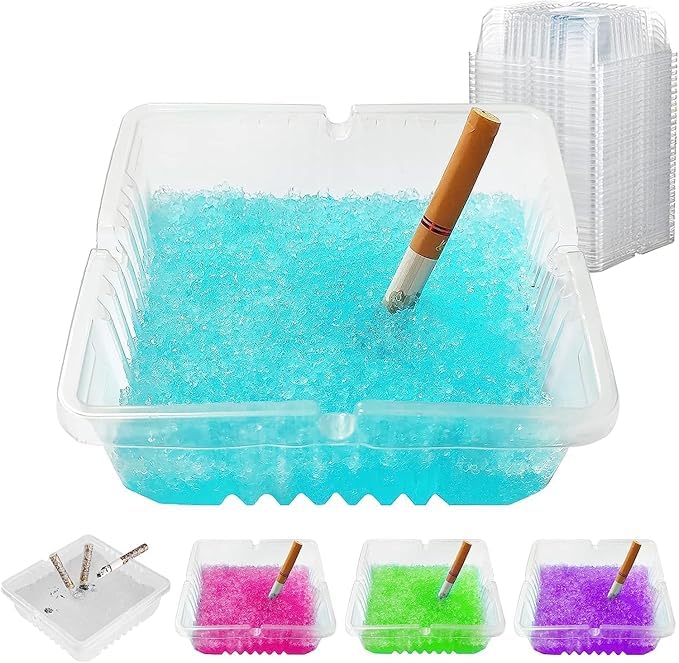 SHOPECOM Disposable Ashtray for Eliminating Smoke and Sand Cart Portable Smokeless, Air Purifier Smoke & Sand, Indoor Smoke and Cleaning Car Ashtray Cigarette Mud Ashtray for Home, Office, Hotel(2 pc)