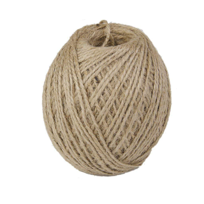 Desiderio Jute Thread Twine Cord/Burlap Thick: 2 mm, Length: 120 m (Natural)