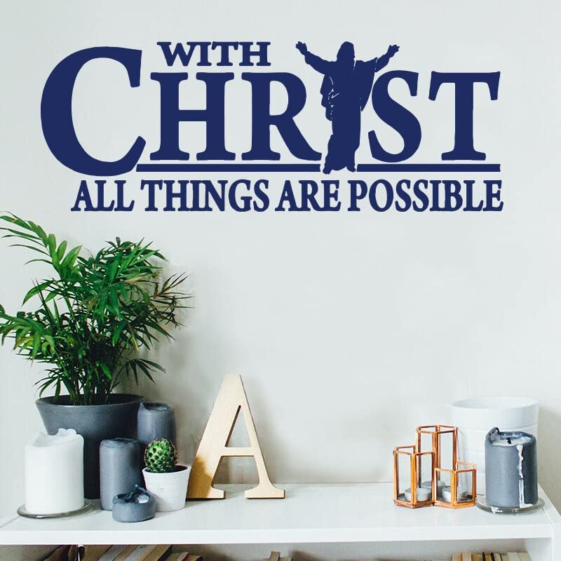 GADGETS WRAP Vinyl Decal Sticker Christ All Things are Possible (Item Finish Size : 110cm x 41cm)