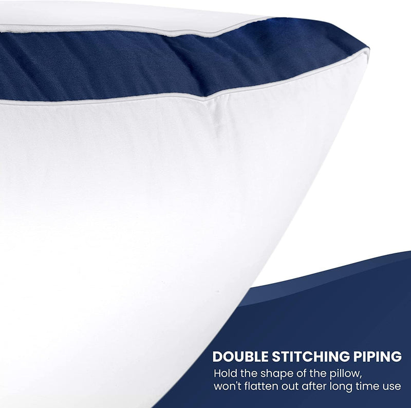 JY Store Microfiber Soft White Pillows Set of 2, 16 x 24 Inches Or 40 x 60 cm Pillows for Sleeping Comfort