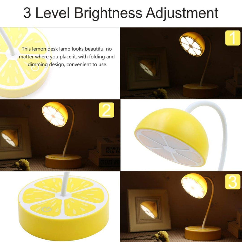 AUXA Lemon Shaped Study Table lamp Corporate Gifting Desk Accessories 1pc (Lemon Shaped Table Lamp)