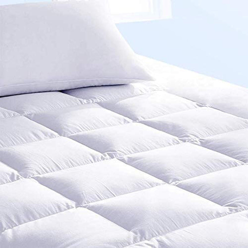 Kuber Industries Soft Microfibre 500 GSM Mattress Padding/Topper for Comfortable Sleep, (White, 6ft x 5ft - Queen, 72x60 inch, CTKTC024271)