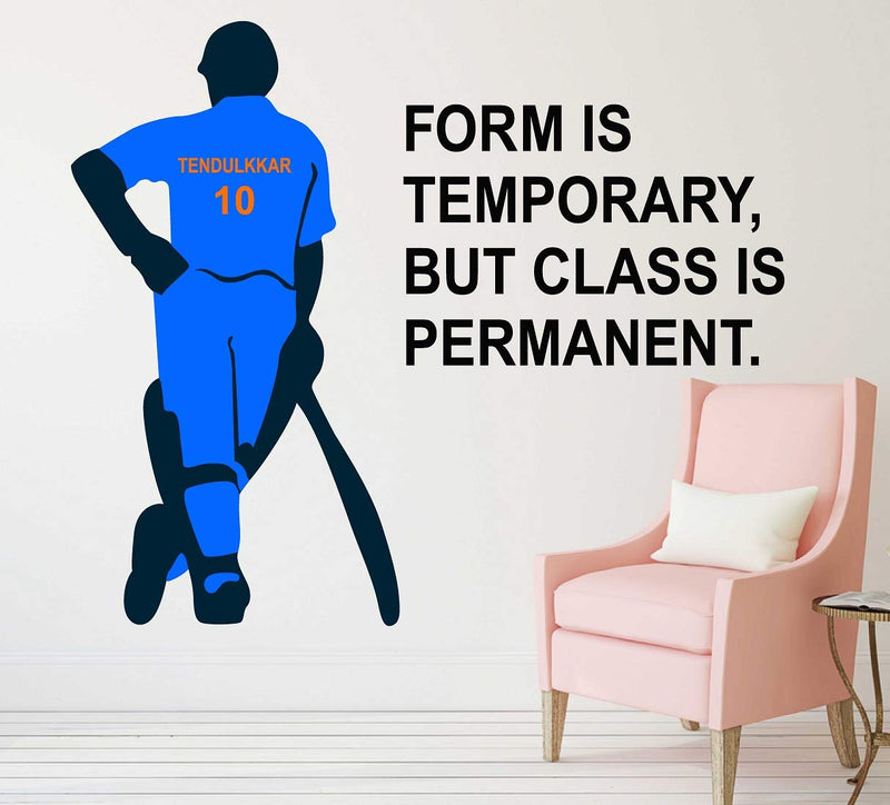 Tuffuk Sachin Tendulkar Large Vinyl Wallstickers for Home Decorations (80cm x 70 cm)5TZ325