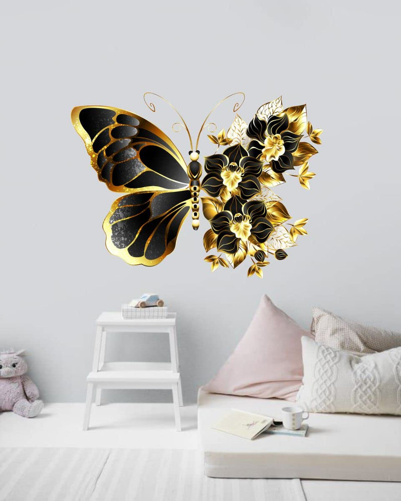 Decor Kraft Butterfly Wall Sticker & Decal,Size- 58 Cm X 34 Cm,Bird