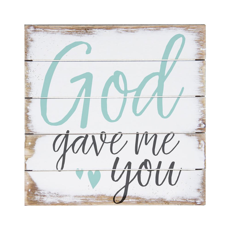 Sincere Surroundings PET11208 God Gave Me You 8 x 8, White