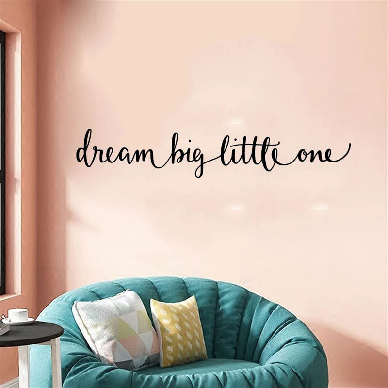 GADGETS WRAP Vinyl Decal Sticker Dream Big Little One Quote Black (Item Finish Size : 57cm x 10cm)