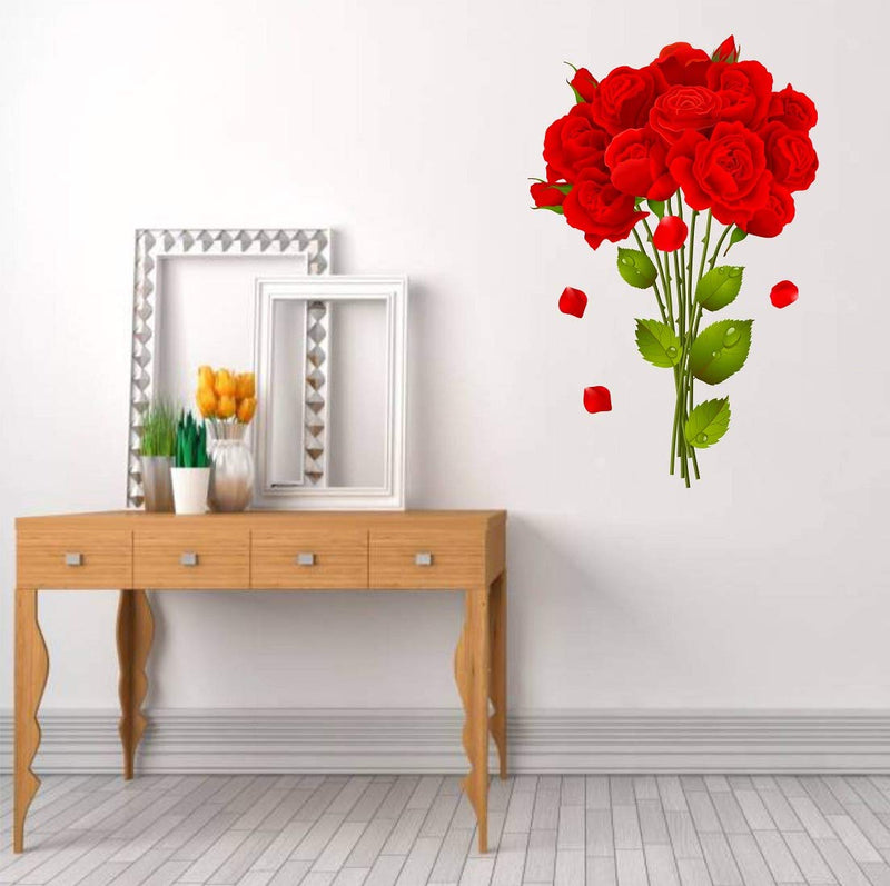 Tuffuk Flower Large Vinyl Wallstickers for Home Decorations(40 cm x 60 cm)4TZ173