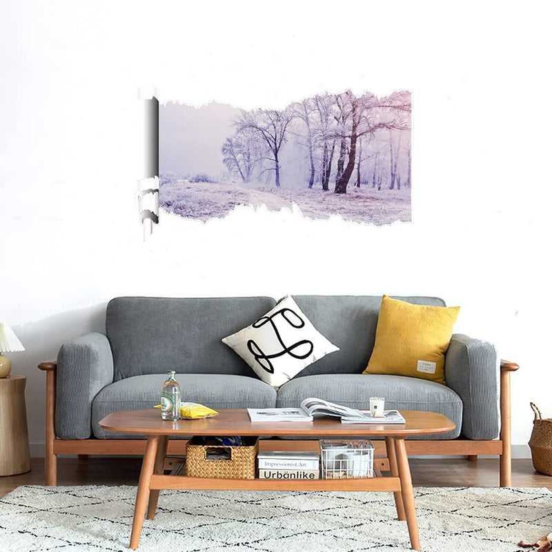 GADGETS WRAP Printed Wall Decal Sticker Scratched Paper Style Wall Decal (90cm x 50cm) - Snow Sunset