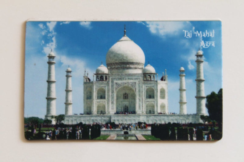 Buy 10 Piece Fridge Magnet with Upper taj Mahal Printed on Hard Metal