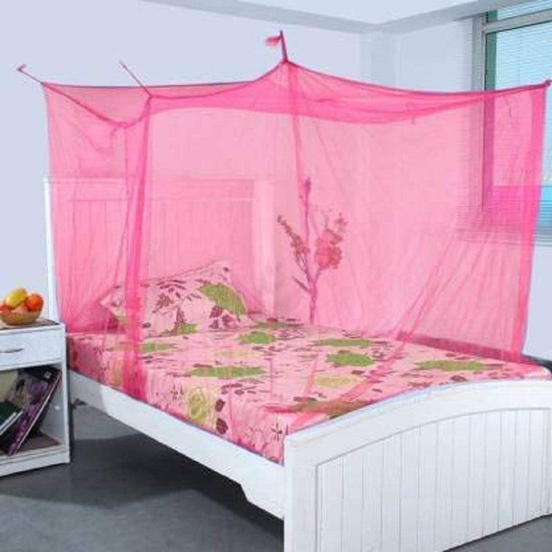 Divayanshi Pink Mosquito Net for Single Bed/Double Bed, 5x7 Insect Protection Net