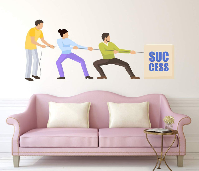 Tuffuk Success Large Vinyl Wallstickers for Home Decorations(80 cm x 40 cm)4TZ258