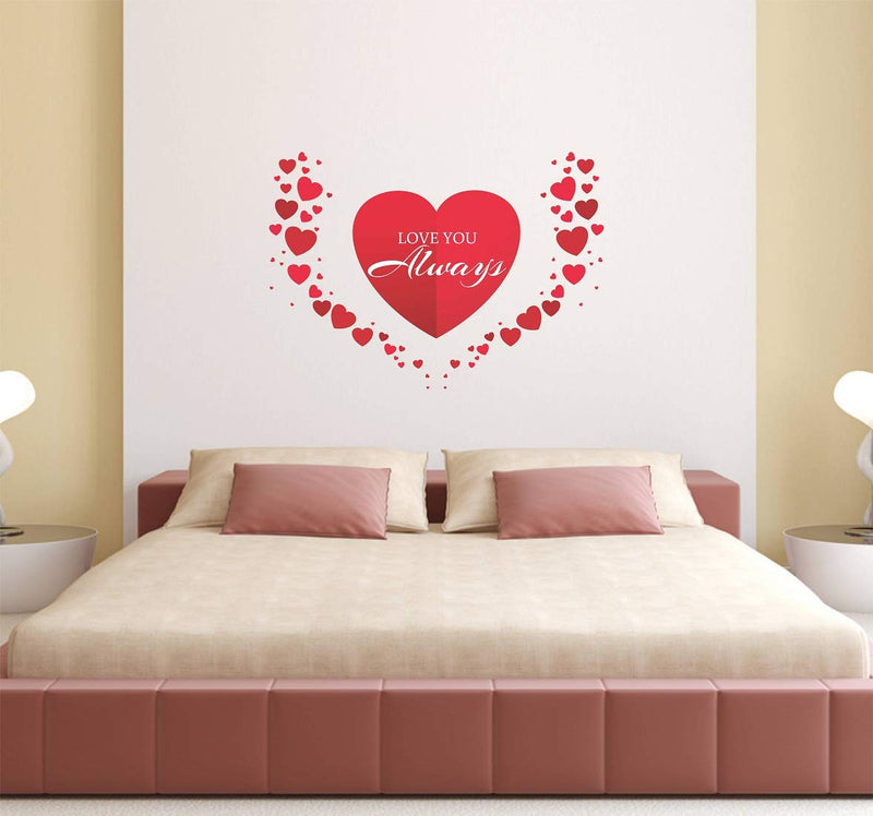 Tuffuk Love Always Large Vinyl Wallstickers for Home Decorations(70 cm x 50 cm)4TZ092