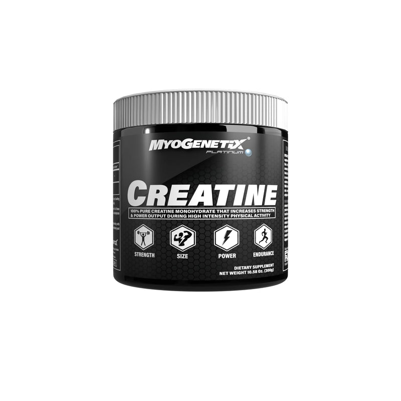 Myogenetix PLATINUM 100% PURE CREATINE MONOHYDRATE (100 SERVINGS) For Strength, Size, Power and Endurance | Powder Form Creatine |