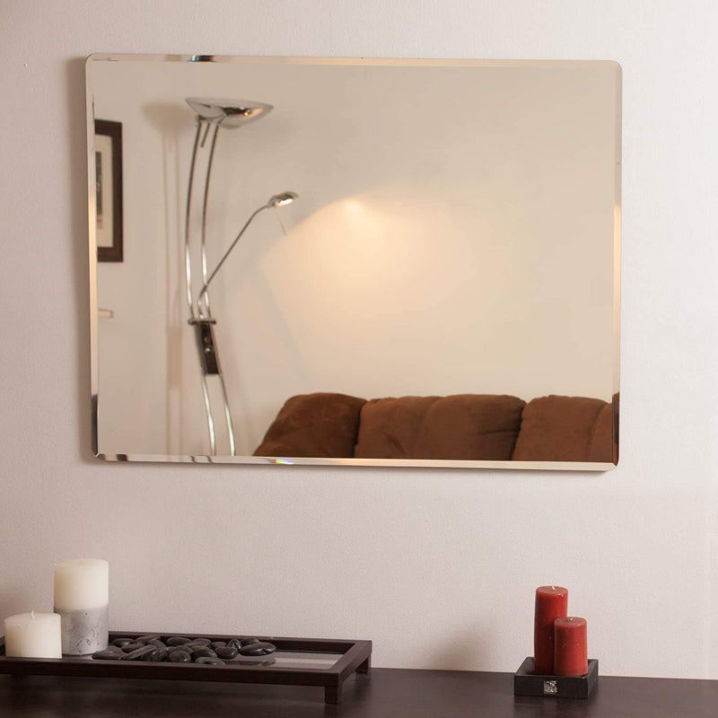 SDG Frameless Mirror 18 x 24 Inch (with Beveled Edges, Suitable for Bathroom)