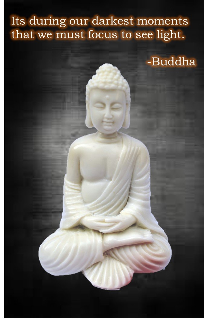 4” Buddha Statue/Idol/Decorative Figurine: Poly Marble with White Marble Finish – Premium Quality Buddha Idol in Meditation Pose. Attractive & Serene Small Buddha Statue.