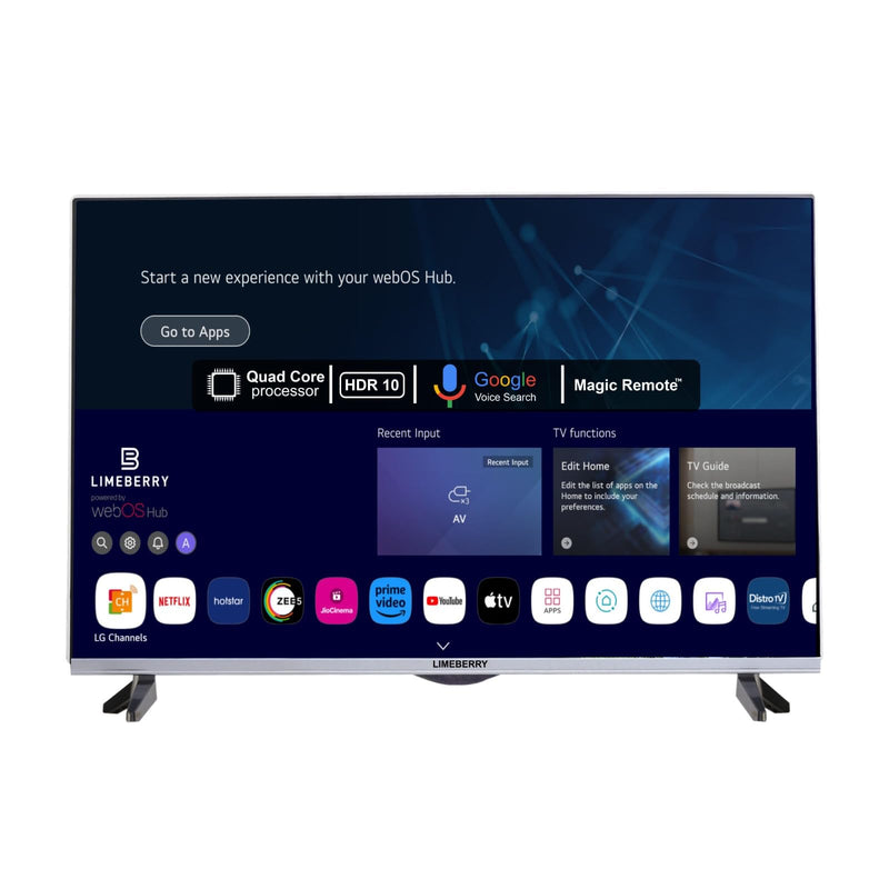 LIMEBERRY 165 cm (65) inches 4K Ultra HD WebOs Smart OLED TV with Unbreakable Display Magic Air Voice Search Function Remote, Dual Bluetooth Inbuilt, Compatible with Alexa (EOLED65)