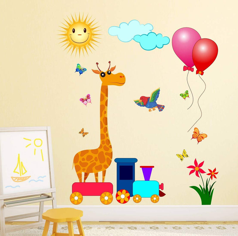 Tuffuk Girafee Large Vinyl Wallstickers for Home Decorations(70 cm x 80 cm)5TZ0186