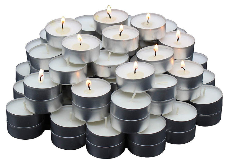 CW Wax Candles Tea Light, Unscented Wax Tealight Candles Smokeless Candles, Unscented Candles, Diwali Candles, Candle for Home Decor, Buring Time 8-9 Hours (Pack of 50)