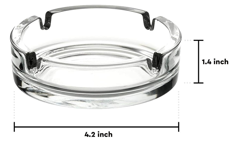 Zakudi Crystal Quality Glass Ash Tray