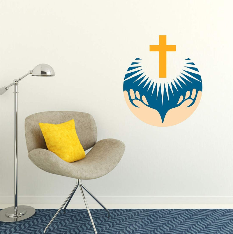 Tuffuk Jesus Christ Large Vinyl Wallstickers for Home Decorations(60 cm x 50 cm)4TZ295