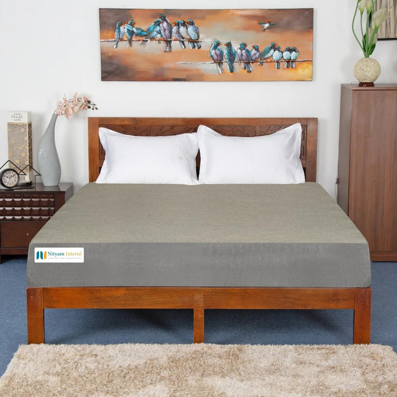 NITYAM Interio Active Sleep Mattress with Excellent Bounce-Back - Anti-Microbial Fabric | High-Resilience Foam | 3 Year Warrenty| Diwan - 78X47X4