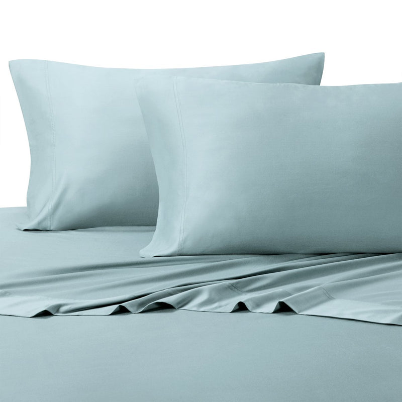 Queen, Blue : Royal Hotel Silky Soft Bamboo Queen Cotton Sheet Set - Blue