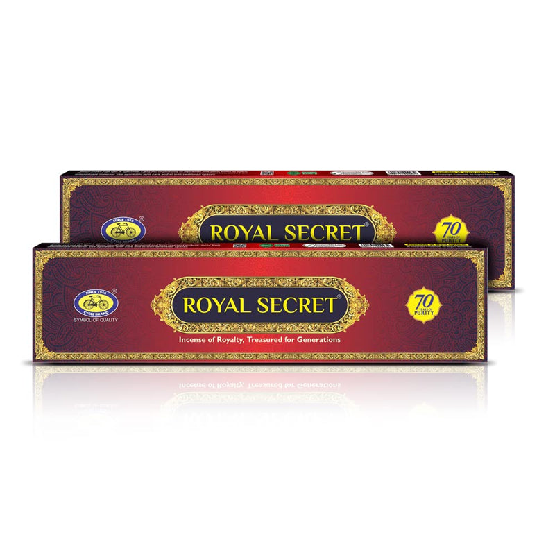 Cycle Royal Secret Premium Masala Agarbatti From Pure, Traditionally Crafted Incense Sticks For Special Occasions, Festivals, An Exclusive Fragrance Experience - Pack Of 2 (20 Sticks Per Pack)