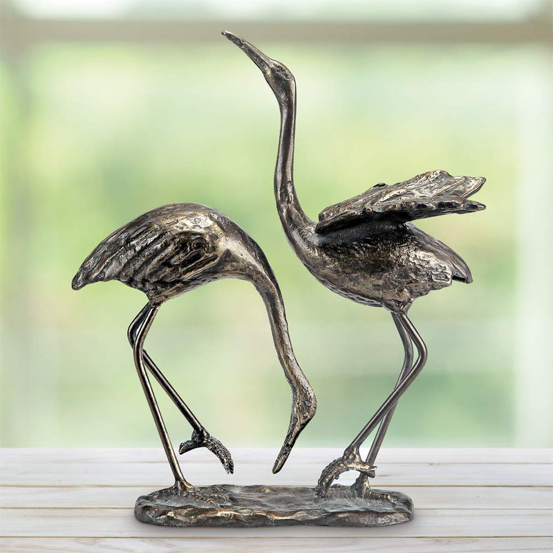 SPI Cast Iron Egret Sculpture