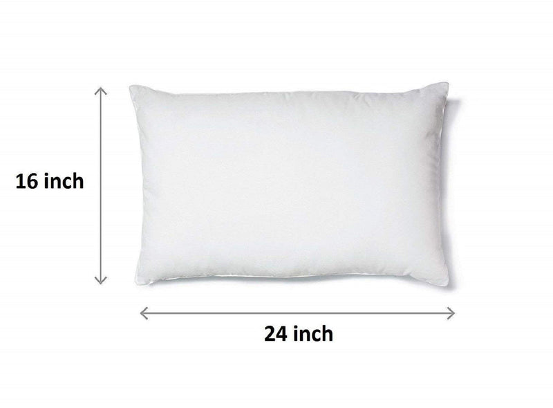 Kuber Industries Luxurious 6 Piece Microfiber Pillow Filler (CTKTC22187, White, 16x24 inches)