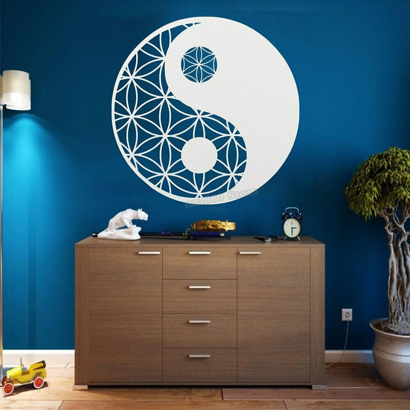 GADGETS WRAP Vinyl Yin Yang Wall Decal White