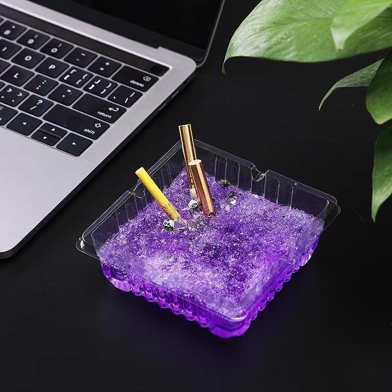 PG Home Products Disposable Ashtray Portable Creative Smoke Sand Ashtray Wash Out Ashtray Smoke Sand-Disposal Ashtray with Magical Sand for Cigarettes-Home Decor Accents & Ashtrays-3 PC