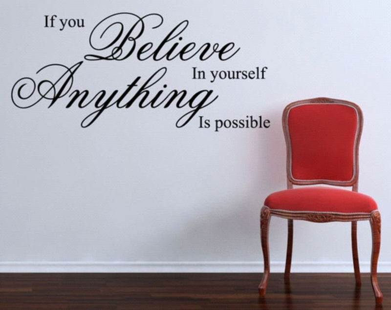 Asmi Collections PVC Wall Stickers Motivational Quotes