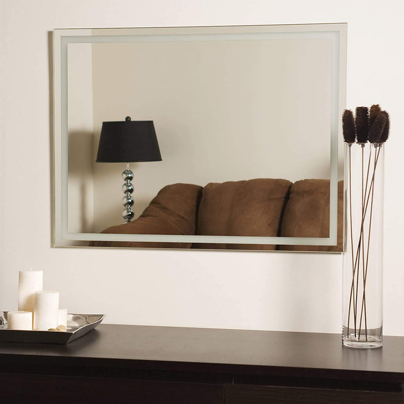 SDG Frameless Mirror N10 (18 x 24 Inch. with Beveled Edges, Suitable for Bathroom)