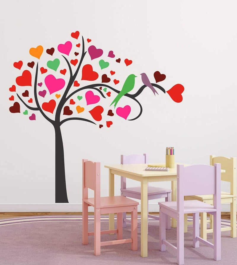 Tuffuk Love Tree Large Vinyl Wallstickers for Home Decorations(100 cm x 100 cm)5TZ218