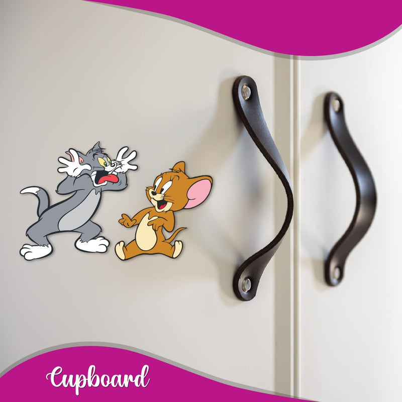 Bhai Please Tom and Jerry Wooden Fridge Magnet (Pack of 1) Fun Comic Character Gift and Decoration