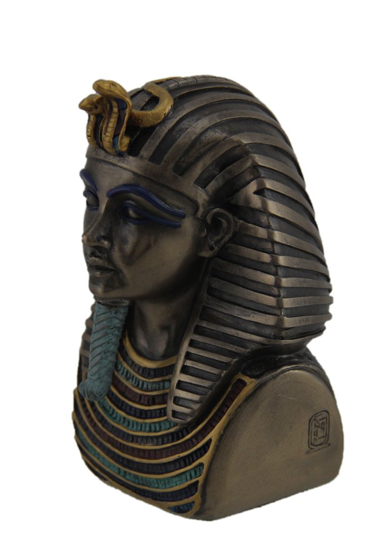 Veronese Design Metallic Bronze Finished King TUT Death Mask Mini Statue