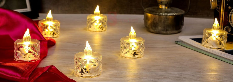 Acrylic Led Tea Light Candle for Decoration