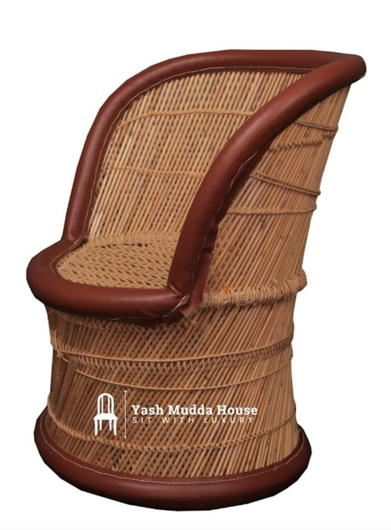 yash mudda Handicraft Bamboo Chair/sarkanda mudda Chair