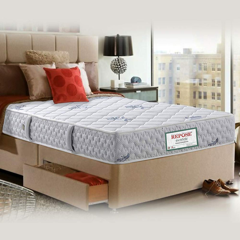 Repose-eyelidz Mattress 72" X 36" X 6 "Pocketed Spring Single, Sky White