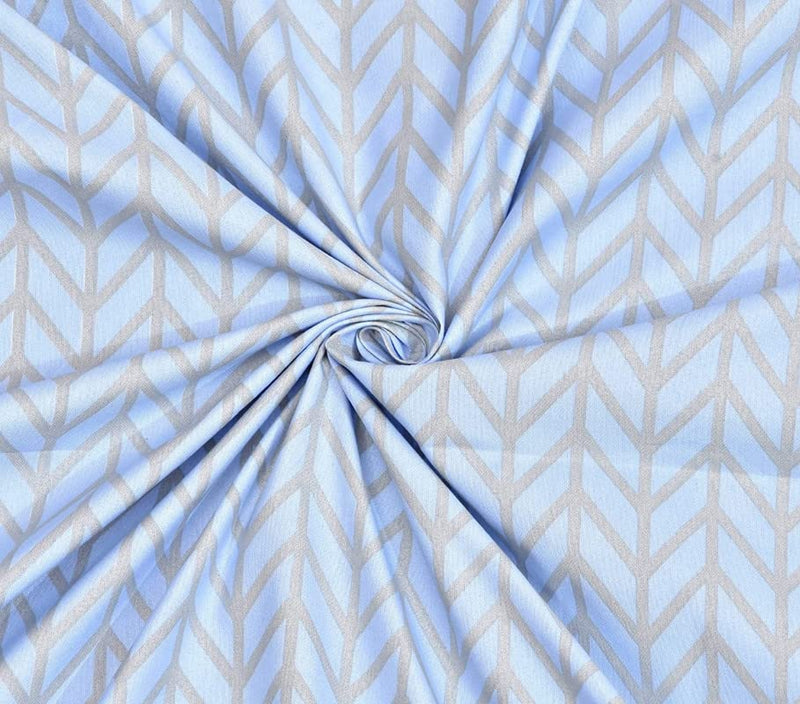 Supersoft 180 TC Microfiber Plain Zig Zag Queen Size Double Bedsheet Set for Double Bed with 2 Pillow Covers size-18x28 inches [Big Size Pillow Covers] bedsheet Size- 90x100 inches.