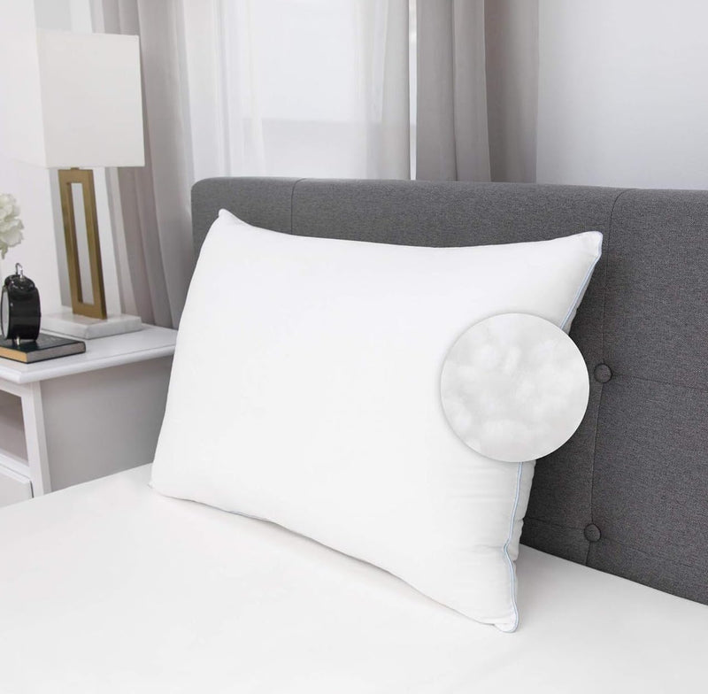 CUSHIO™ White Micro Fibre Pillow - Size 26"x16" (Pack of 1) - Enhance Your Sleep Quality | Wake Up Refreshed