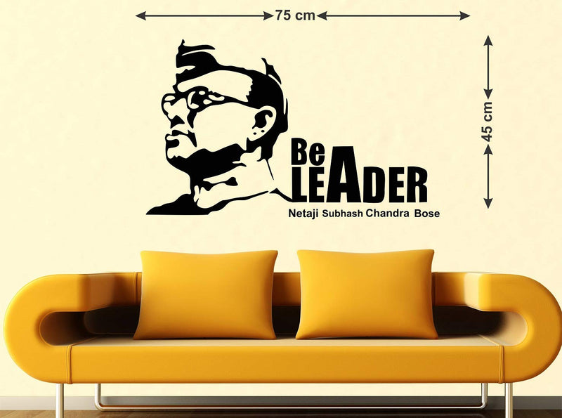 Fuzzy Subha Chandra Bose Wall Sticker(Vinyl 75 cm X 45 cm)