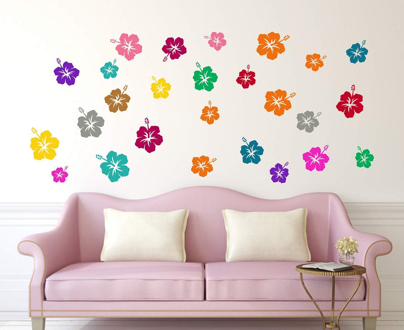 Tuffuk Colourfull Flowers Large Vinyl Wallstickers for Home Decorations(150 cm x 60 cm)5TZ275