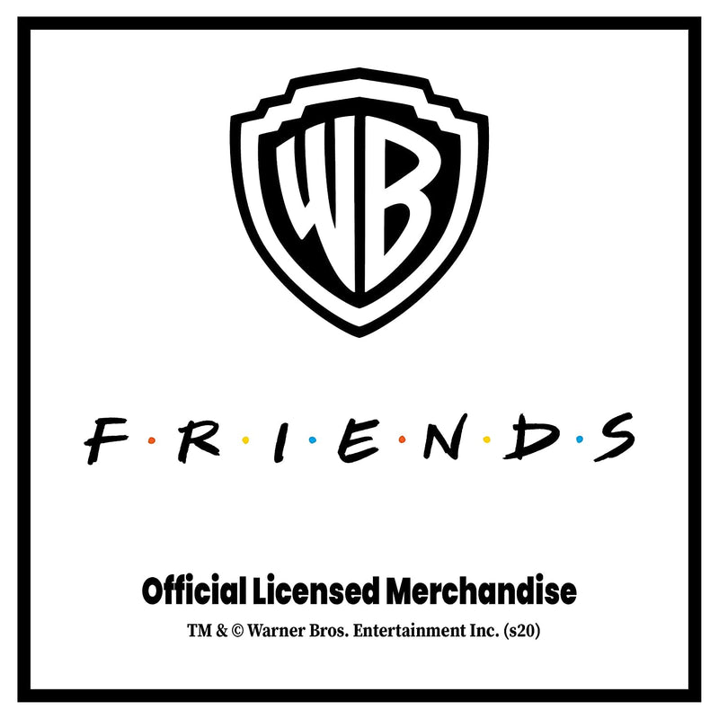 MCSID RAZZ - Friends TV Series - I'll Be There for You (Black) Round Table Clock (with Numbers) - Officially Licensed by Warner Bros, USA.